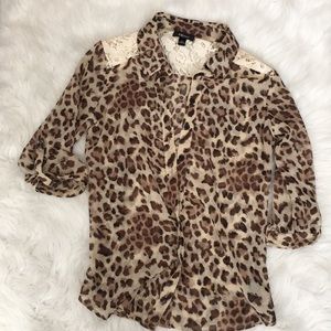 Is Byer 3/4 sleeve cheetah blouse